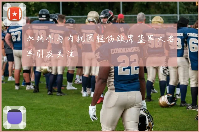 加纳乔与内托因轻伤缺席蓝军大名单引发关注